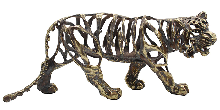 Electroplated Walking Tiger - Click Image to Close